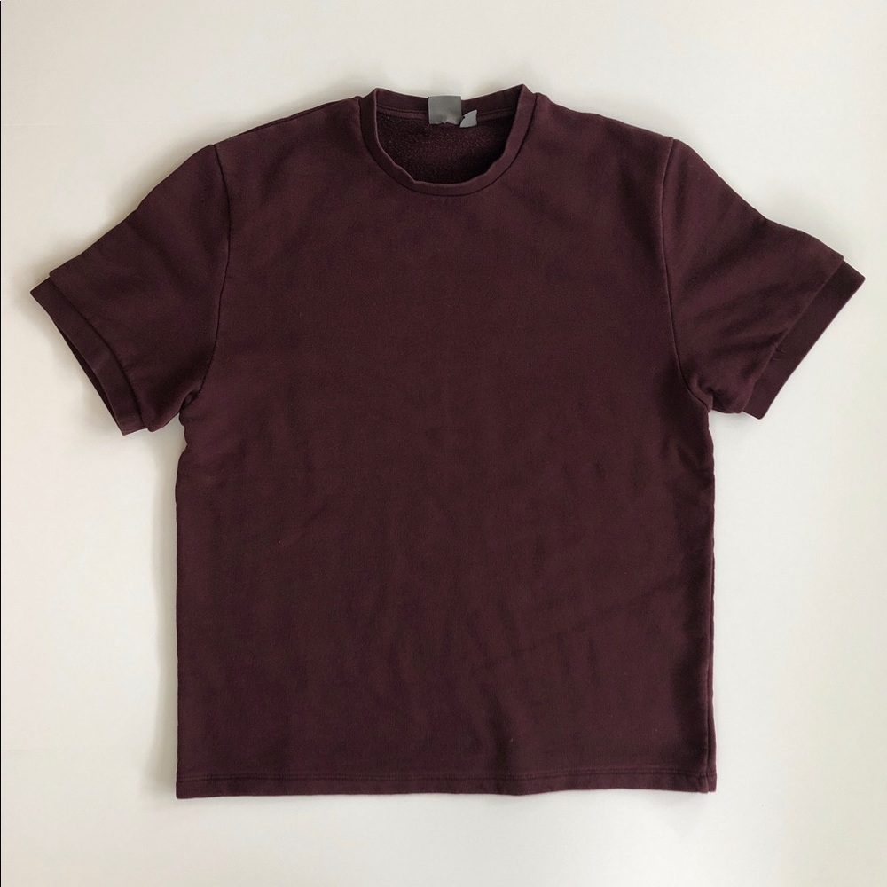 Shirt sleeve sweatshirt